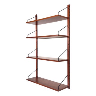 Vintage One Bay Teak Wall Unit by Poul Cadovius, 1960s For Sale