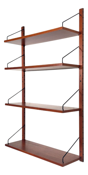 Vintage One Bay Teak Wall Unit by Poul Cadovius, 1960s