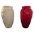 Art Deco Red and Opal White Art Glass Vases, 1940s, Set of 2 For Sale - Image 9 of 9