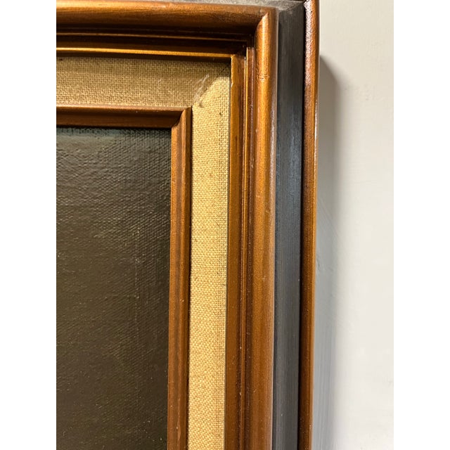 Vintage Red Skelton Clown Portrait Painting Print, Canvas on Wood, 1972 For Sale - Image 10 of 12