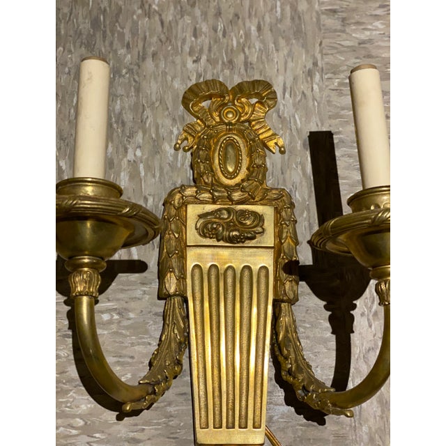 Edward F. Caldwell & Co. 1920s Caldwell Neoclassic Sconces - a Pair For Sale - Image 4 of 7
