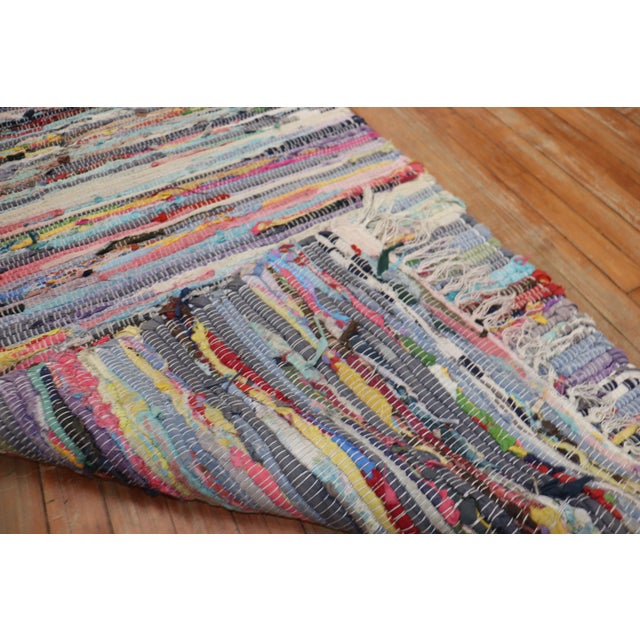 1970s Colorful American Braid Runner - 2'6" x 9'1" For Sale - Image 18 of 18