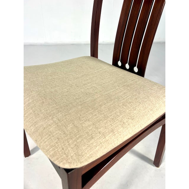 Tan Mid-Century Modern Dining Chairs, Italy, 1960s, Set of 6 For Sale - Image 8 of 11