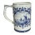 Vintage Blue & White Windmill Stein Mug For Sale