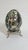 Paint Lot of 2 Decorative Eggs – Abalone Shell Mosaic & Monet Green Enamel Egg Box For Sale - Image 7 of 10