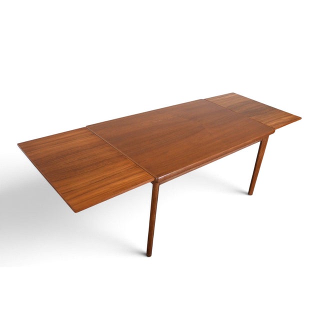 Danish Modern Teak Dining Table by Henning Kjaernulf For Sale In San Francisco - Image 6 of 10