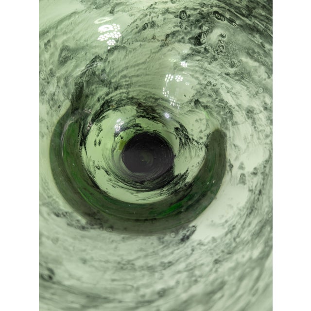 Mid-Century Modern Free Form Handmade Art Glass Bowl For Sale - Image 12 of 13