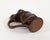 Mid-Century Liqueur Bottle in Brown Leather and Glass, Italy, 1960s For Sale - Image 12 of 14