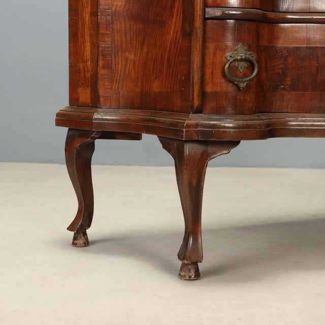 Antique Flap Cabinet with Drawers, Italy For Sale - Image 9 of 13