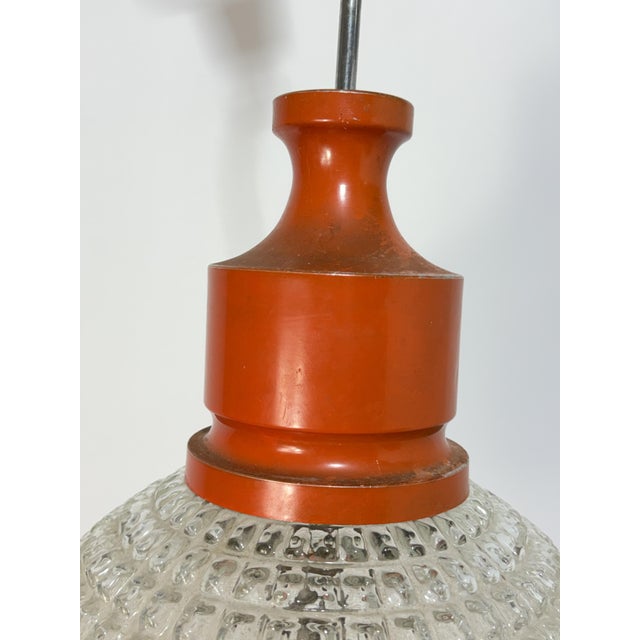 1970s Spherical Pendant Light in Glass, Italy, 1970 For Sale - Image 5 of 13