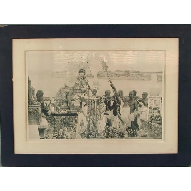 1905 “The Finding of Moses” Black and White Photogravure After Lawrence Alma-Tadema, Framed For Sale