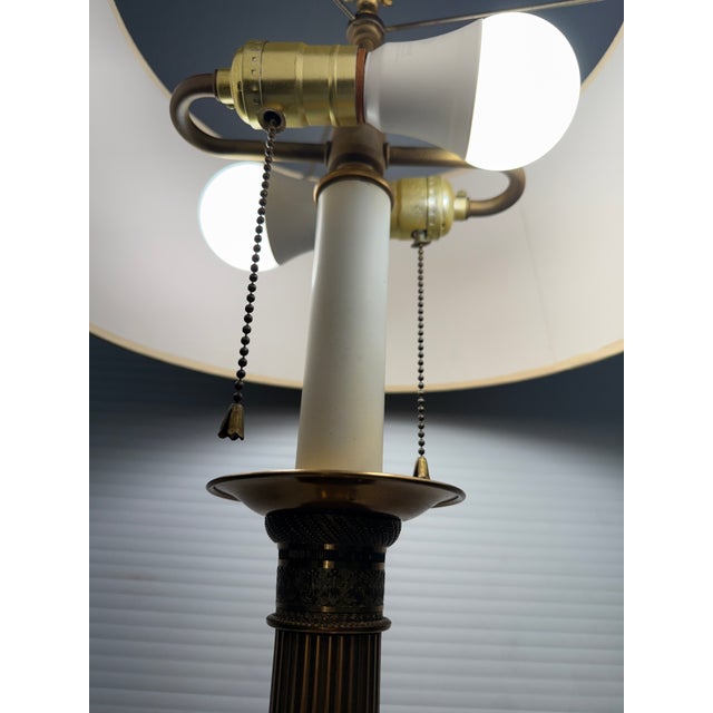 Paul Hanson Nyc Brass Empire Lamp For Sale In San Francisco - Image 6 of 12