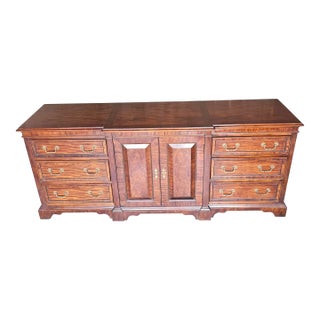 Century Furniture of Distinction Satin Mahogany Triple Dresser For Sale