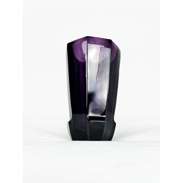 1920s Vintage Art Deco Moser Glass Vase by Josef Hoffmann, 1920s For Sale - Image 5 of 17