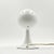 1990s Vintage Tulip Table Lamp with Purple Interior Shade, 1990s For Sale - Image 5 of 13