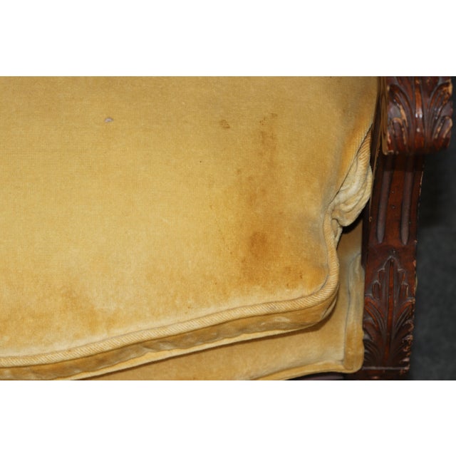 Brown Pair Louis XVI Style French Armchairs For Sale - Image 8 of 13