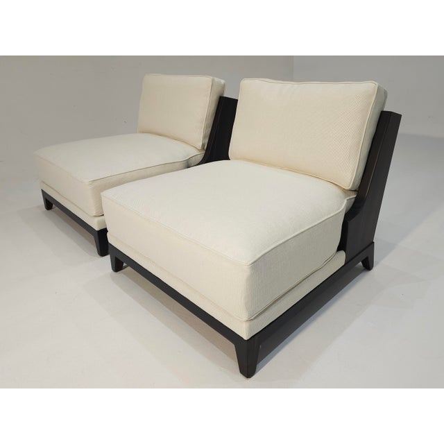 Wood Vintage Lounge Chairs, 2010s, Set of 2 For Sale - Image 7 of 8