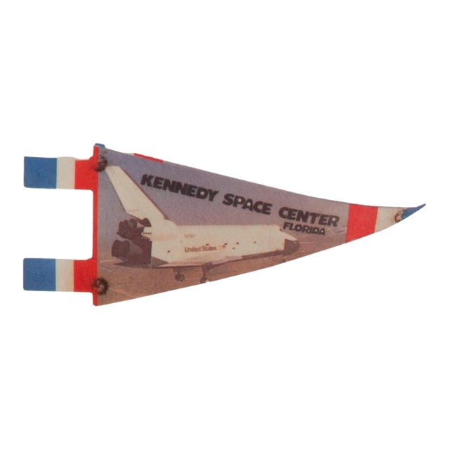Kennedy Space Center Florida Felt Flag Pennant For Sale
