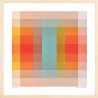 "Color Space 40" Contemporary Minimalist Geometric Print by Jessica Poundstone, Framed For Sale