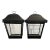 Vintage Pagoda Style Black Tole Display Diorama Lanterns a Pair For Sale