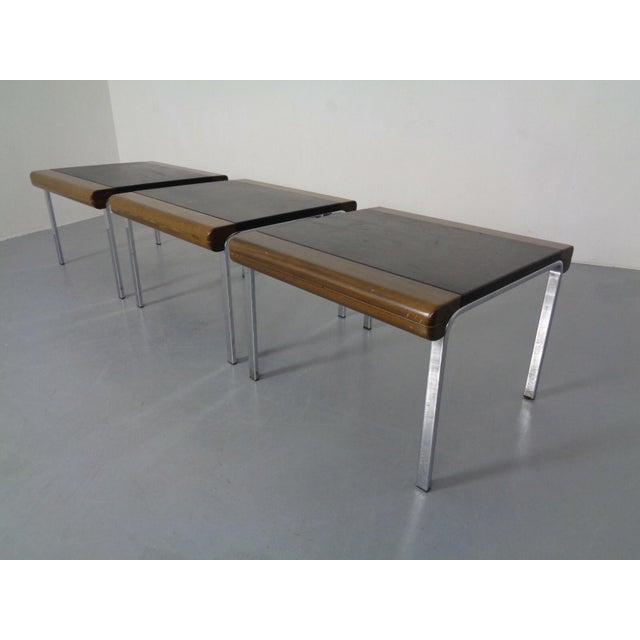 1200 Eurochairs & Tables by Hans Eichenberger for Girsberger, Switzerland, 1970s, Set of 8 For Sale - Image 10 of 13