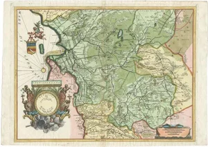 Antique Map of the Province of Overijssel by Coronelli, 1692