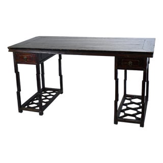 Fretwork Colonial Desk For Sale