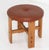 Lovely pine and leather upholstered stool in the manner of Kai Kristianssen. Sweden, circa 1970s. Dimensions: H 16.5" x...