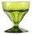 Mid-Century Emerald Green Pedestal Bowl For Sale