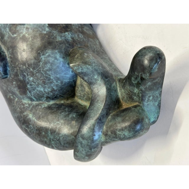 Barbara Beretich “Tanko” Bronze Cat Sculpture 1996 For Sale - Image 10 of 12