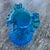 1960s Vintage Fenton Colonial Blue Hobnail Vase Ruffled Glass Vase – Mid-Century Collectible For Sale - Image 5 of 8
