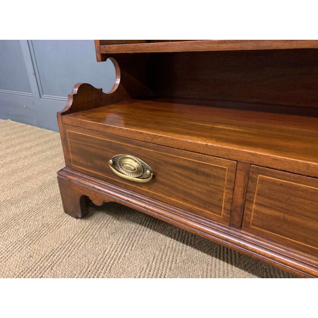 Wood Mahogany Open Bookcase by Lamb of Manchester, 1900 For Sale - Image 7 of 14