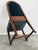 Brown Amsterdam School Style Oak Side Chair in Green Velvet, Netherlands, 1925 For Sale - Image 8 of 9