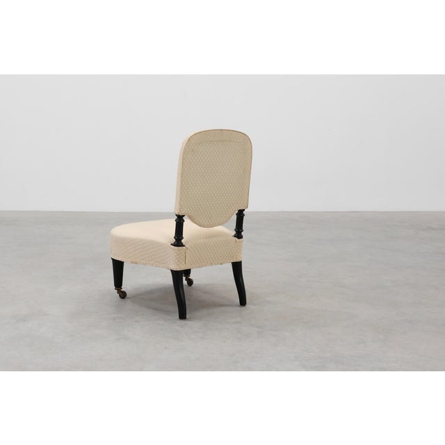 Low Napoleon III Chair, France, 19th Century For Sale - Image 5 of 11