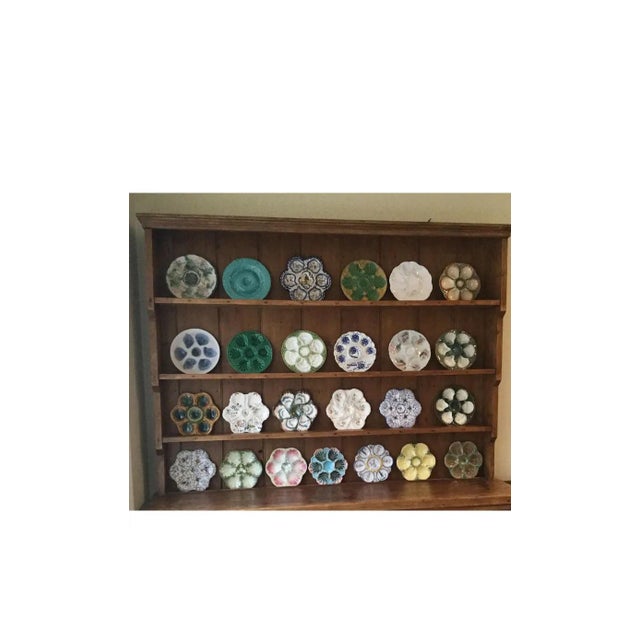 French Majolica Oyster Plate Orchies, Circa 1910 For Sale In Austin - Image 6 of 7