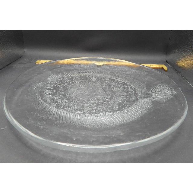 Vintage Kosta Boda Sweden Party Marine Series Flounder Platter Serving Plate Scandinavian For Sale - Image 11 of 12
