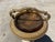 Vintage Hollywood Regency Floral Porcelain & Brass Floor Ashtray Stand For Sale - Image 10 of 13