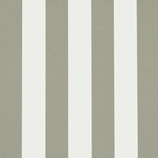 Schumacher Emma Stripe Wallpaper In Gray For Sale