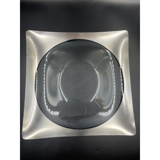 Dorothy Thorpe Vintage Dorothy Thorpe Silver Overlay Two-Piece Shrimp/Hors d'Oeuvres Server For Sale - Image 4 of 13