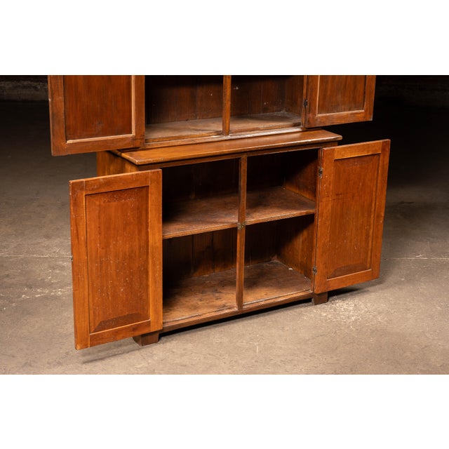 Antique Walnut Step-Back Cabinet For Sale - Image 11 of 13