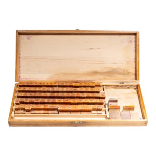 Antique Shopkeeper's Sign & Price Rubber Ink Stamp Set Kit c.1920 For Sale