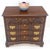 Wood Block Front Carved Scallops Brass Drop Pulls 4 Drawers Bachelor Chest For Sale - Image 7 of 11