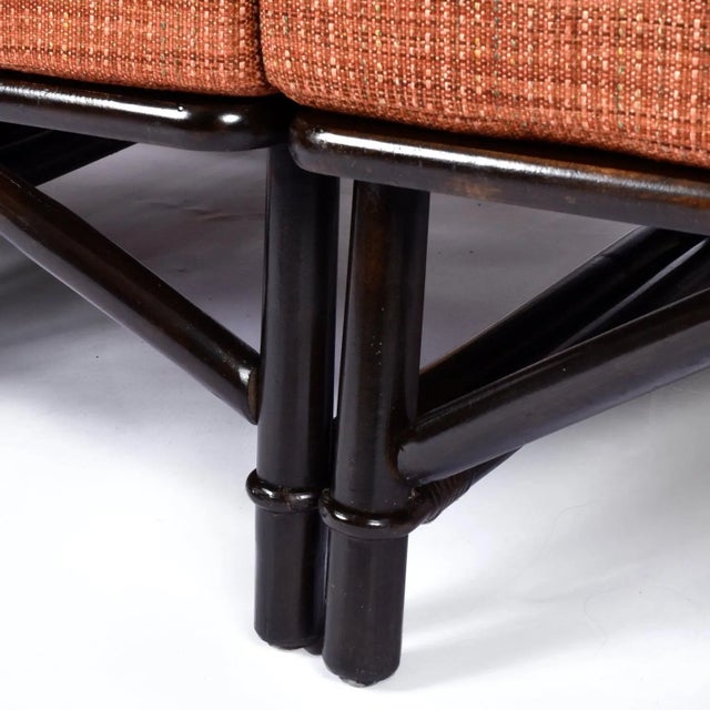 John Wisner for Ficks Reed Far Horizons Rattan Modular Sofa With End Table Set For Sale - Image 12 of 12