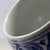 Vintage Blue & White Porcelain Teacup With Handle – Hand-Painted Floral Motif For Sale In Los Angeles - Image 6 of 9