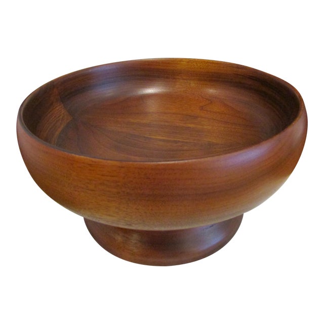 1890s Americana Walnut Wooden Centerpiece Bowl Chairish