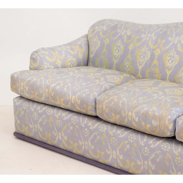 Textile J. Robert Scott Green & Purple Upholstered Sofa For Sale - Image 7 of 11
