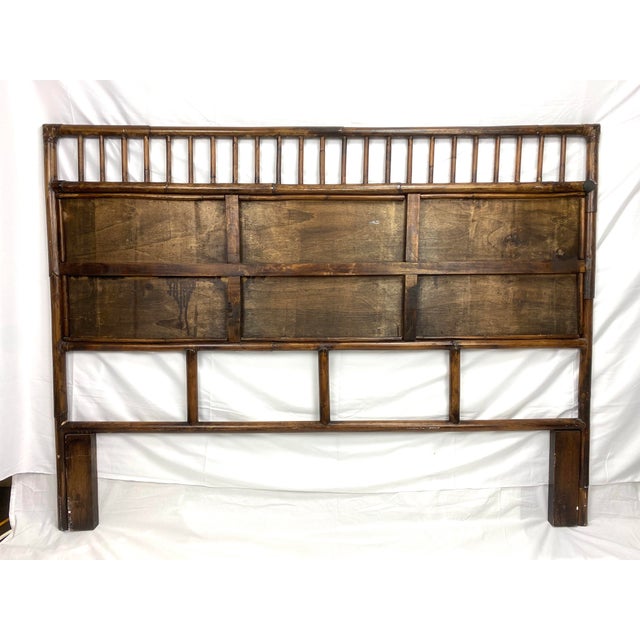 Vintage 1970s Full Size Bamboo Headboard Chairish