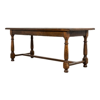 18th Century French Provincial Louis XIII Style Oak Table For Sale