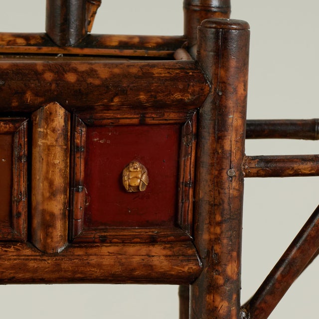 Antique English Bamboo Pagoda Hall Tree Umbrella Stand For Sale - Image 12 of 18