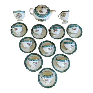 Wedgwood "Turquoise Runnymede" Tea Set From the 1970s - 23 Pieces